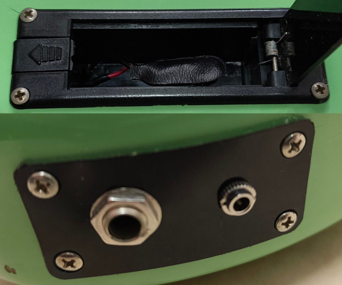 メンテナンス済み/美品】ZO-3 ミントグリーン アンプ内蔵ミニギター