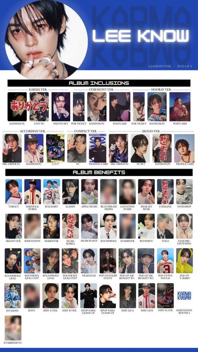 straykids KARMA 限定盤 店舗特典 トレカ｜Yahoo!フリマ（旧PayPayフリマ）