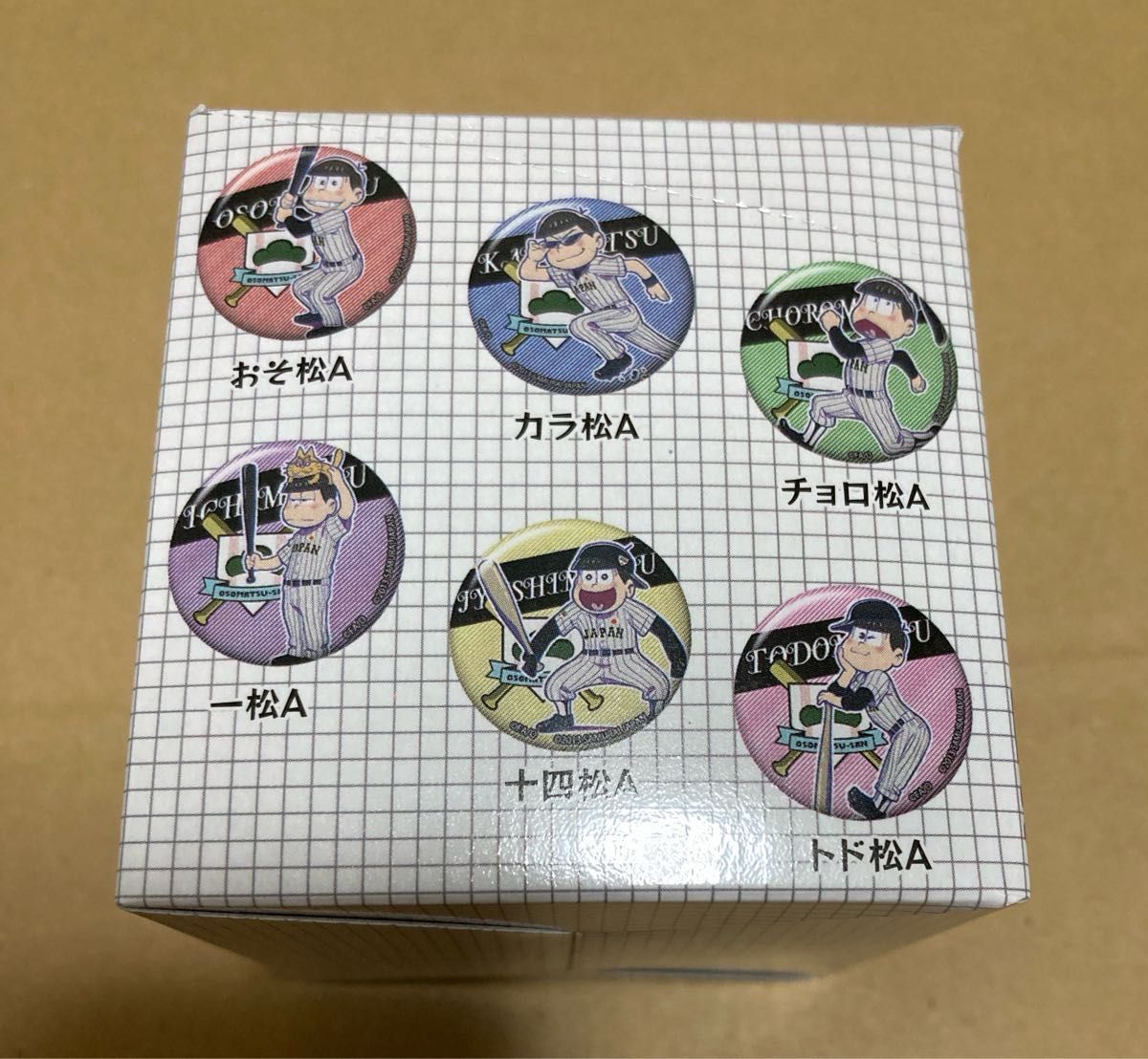 新品未開封 おそ松さん 侍ジャパン コラボ 缶バッジ トレーディング