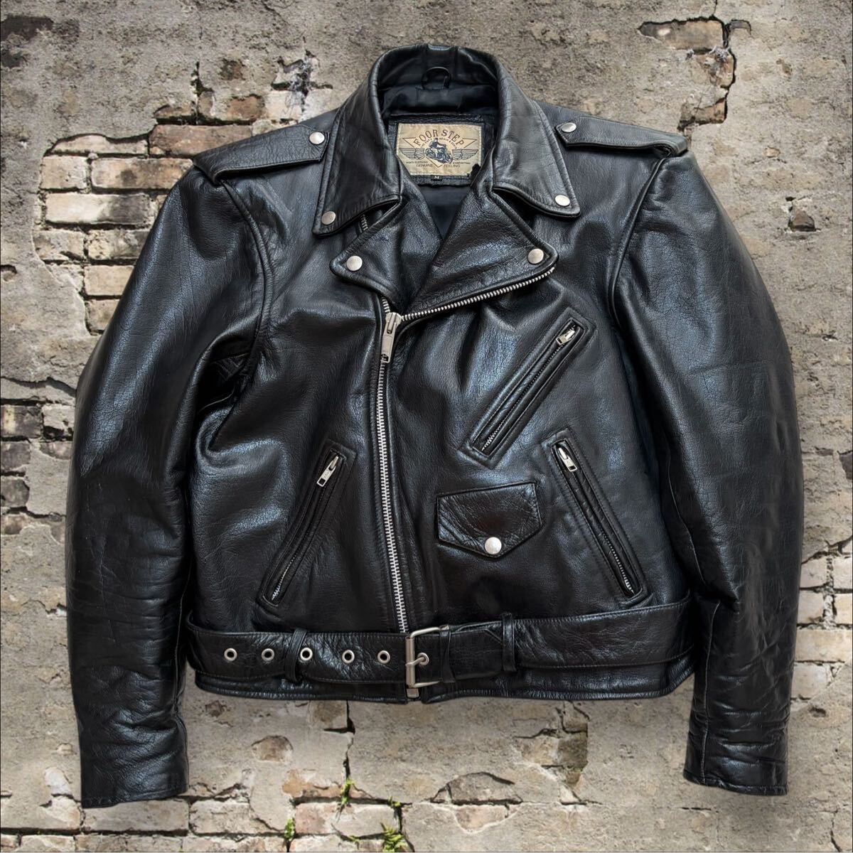 迫力 雰囲気 レザージャケット 90s ビンテージ ダブルライダース