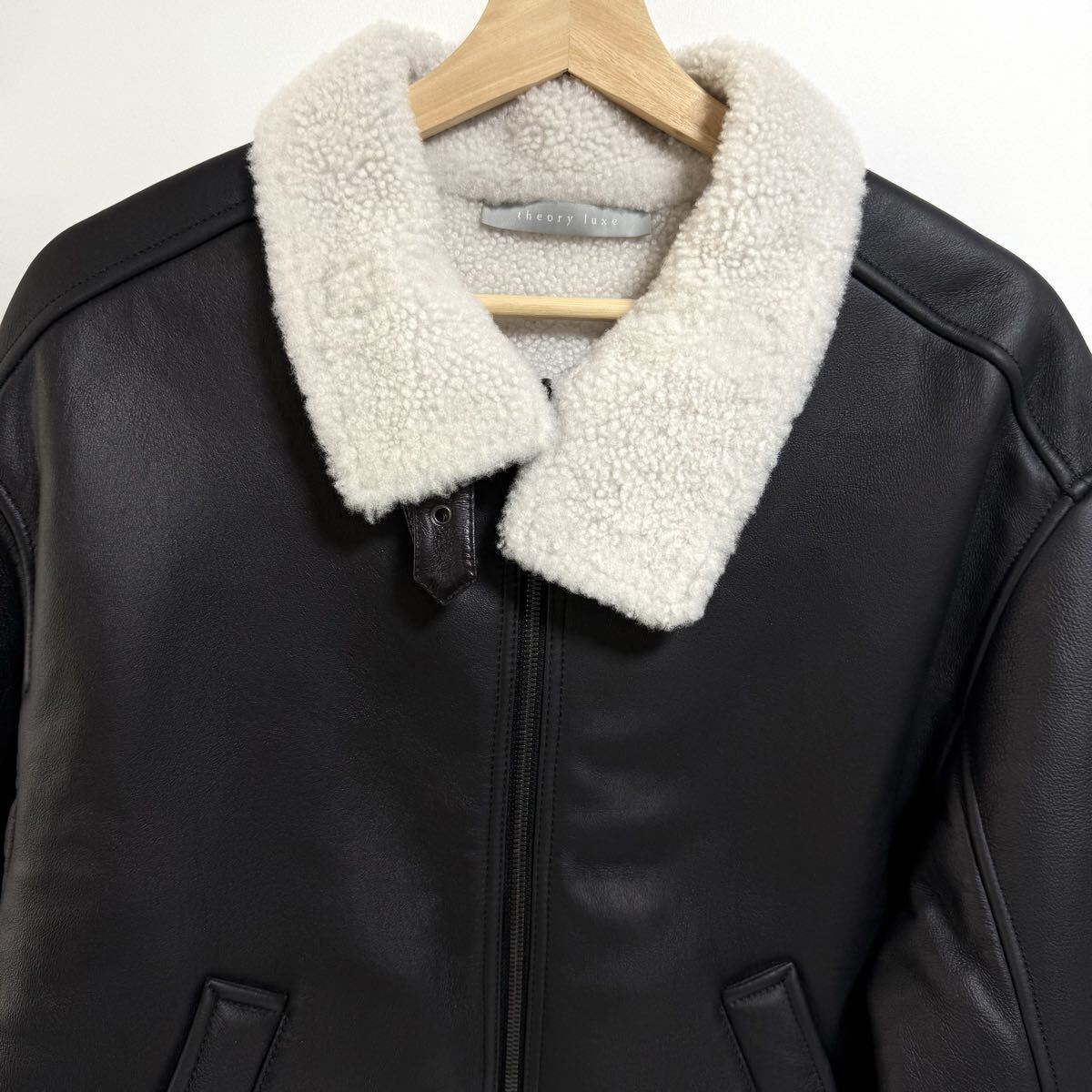 現行品 Theory luxe セオリー リュクス Bain Leather Kassy Blouson 03
