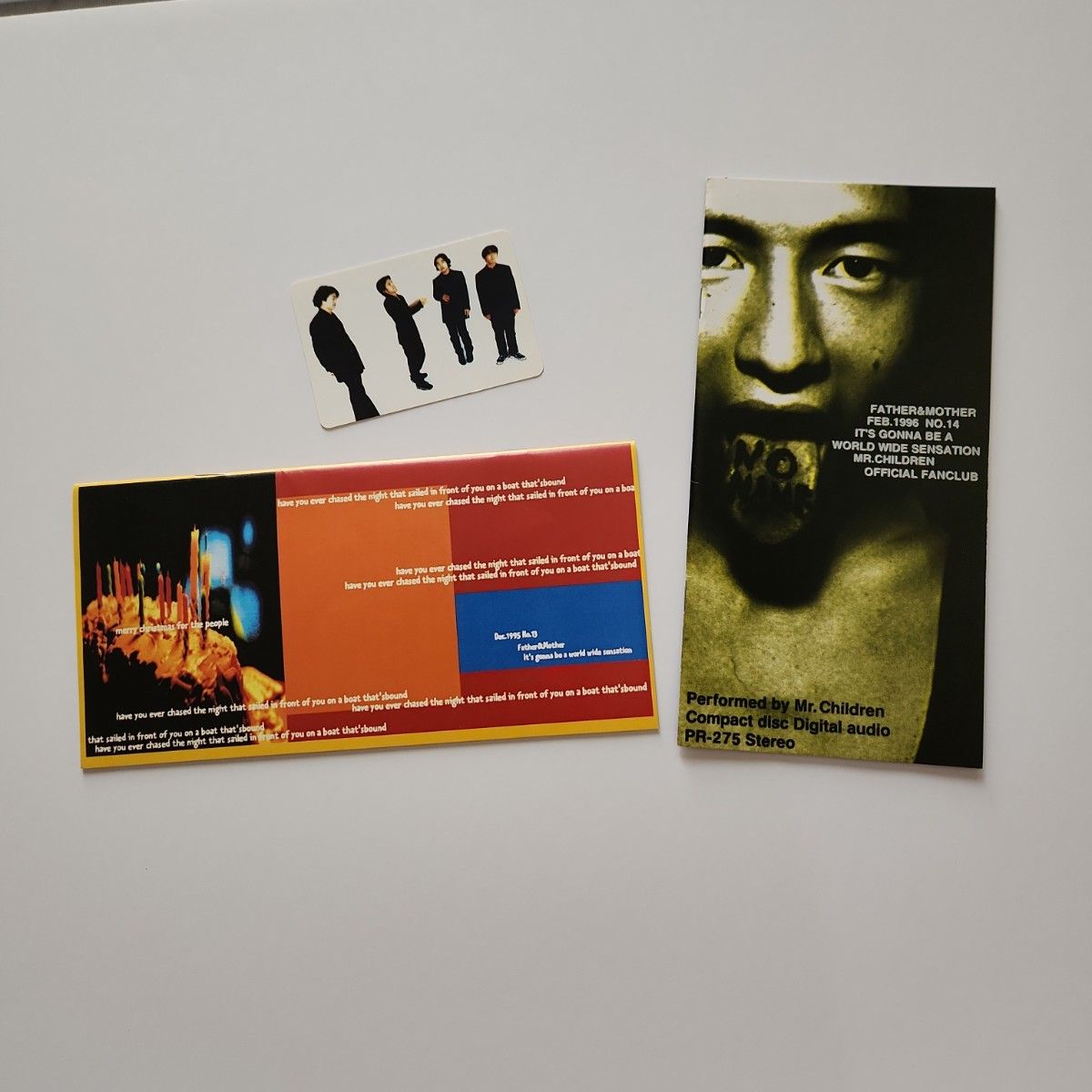 Mr Children ファンクラブ会報 1996年 初期会報セット まとめ売り 3点