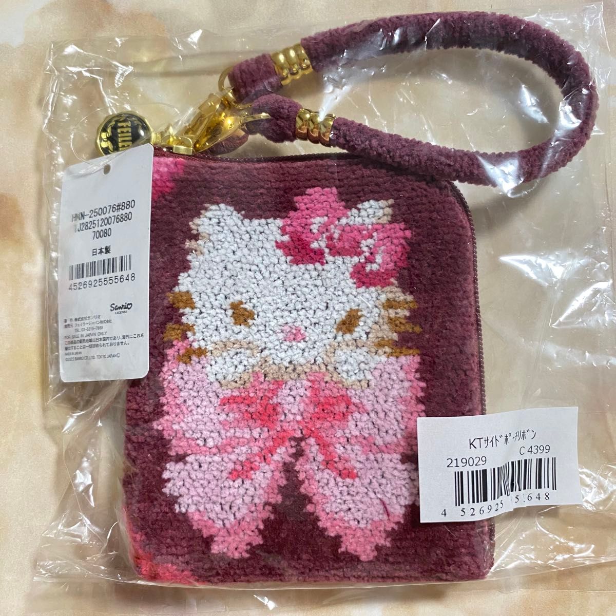 FEILER フェイラー ハローキティ 限定コラボ リボン サイドポーチ 新品