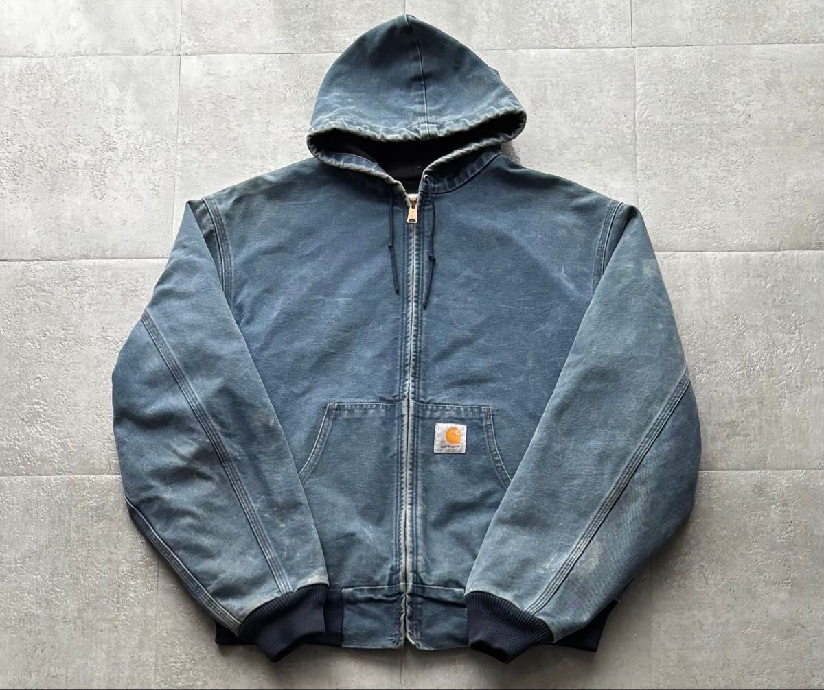 90s USA製 Carhartt カーハート アクティブジャケット J03 NVY 神