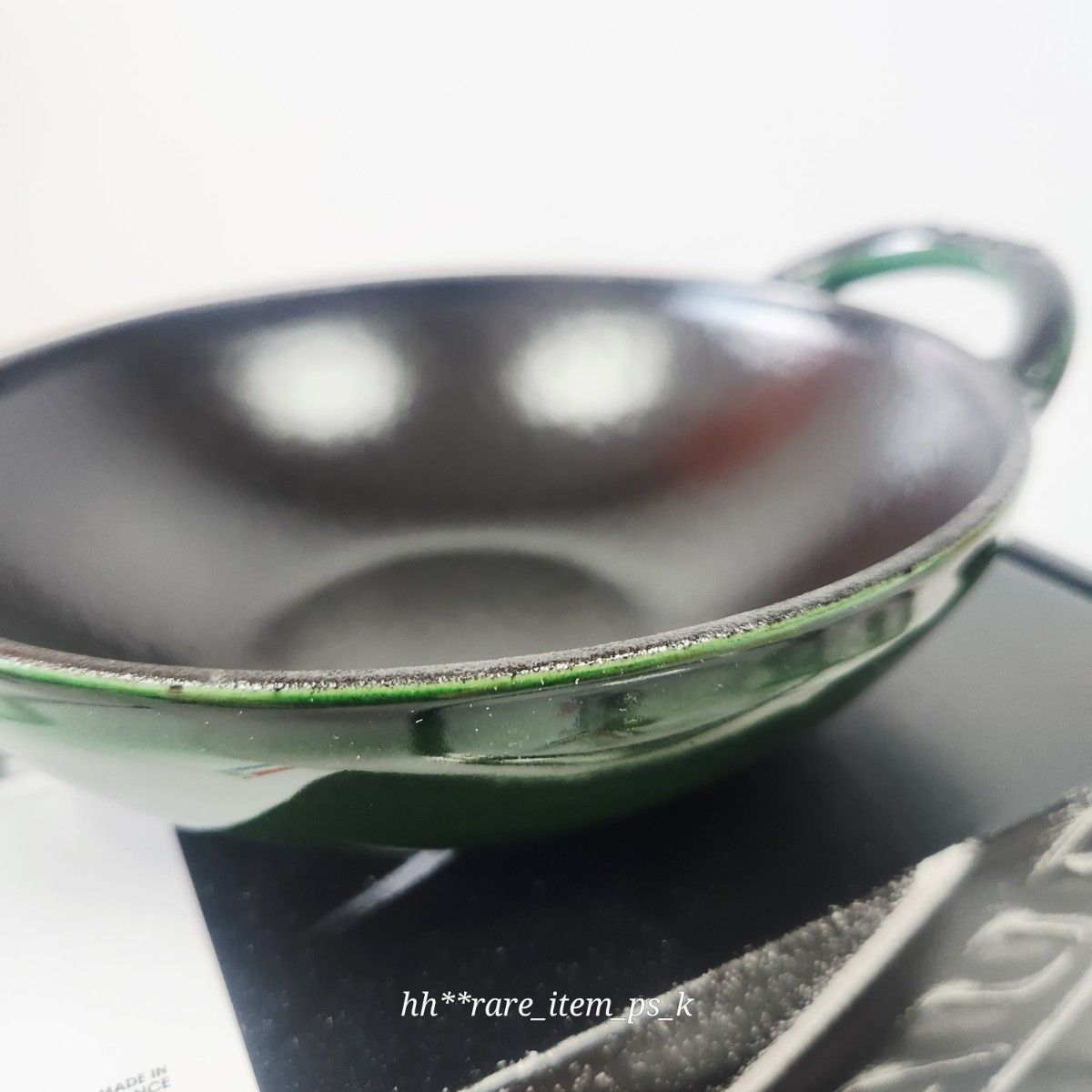 Staub ベビー ウォック 16cm バジル 真鍮ツマミ シリアルナンバー付き