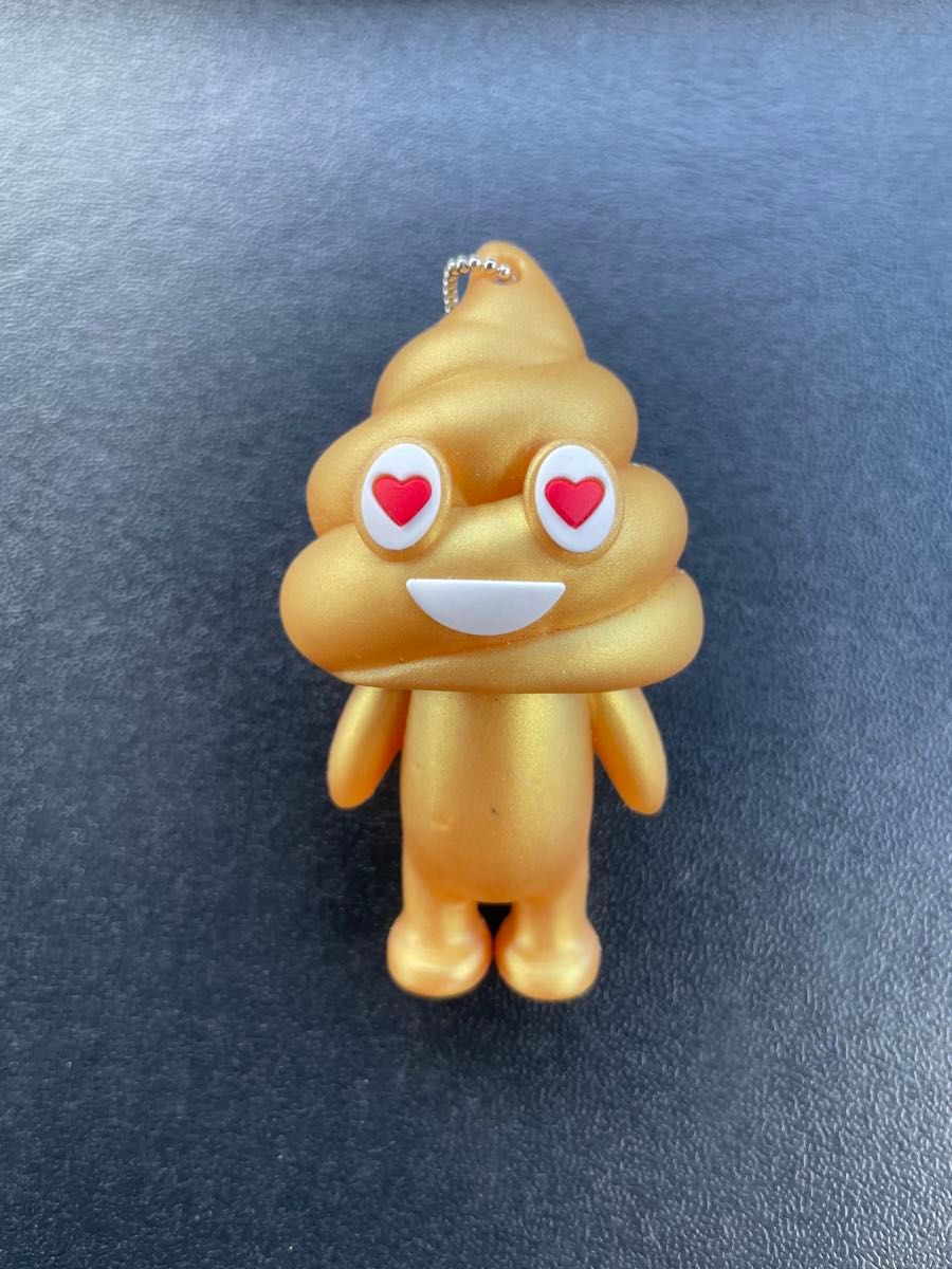 金運キーホルダー』 金色うんこ ゴールド うんちくん フィギュア 金運