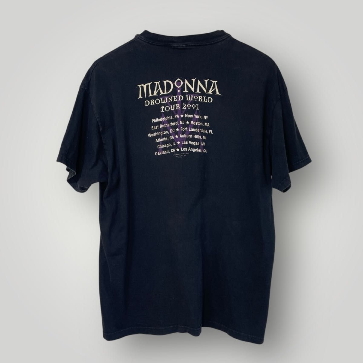 Madonna マドンナ Drowned World Tour 2001 ヴィンテージTシャツ Y2K