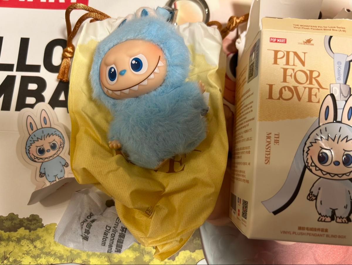 ラブブ LABUBU PIN FOR LOVE イニシャル K 正規品ミニラブブ ポップ