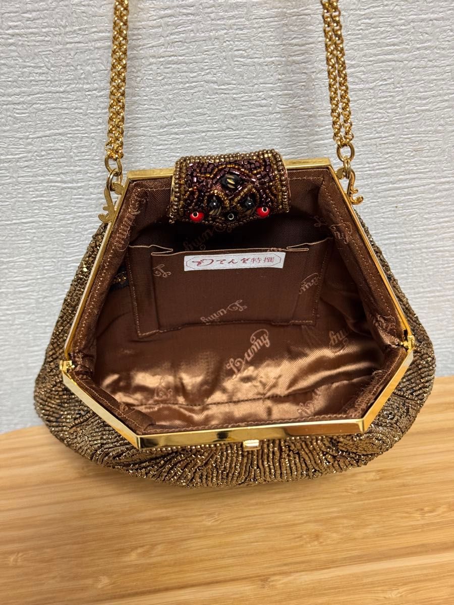 高級Lumy ルミーはしもと Hashimoto 皇室御用達 ビーズバッグ