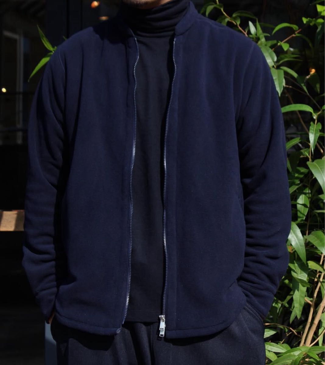 nonnative HIKER FULL ZIP SHIRT JACKET POLY FLEECE POLARTEC NAVY
