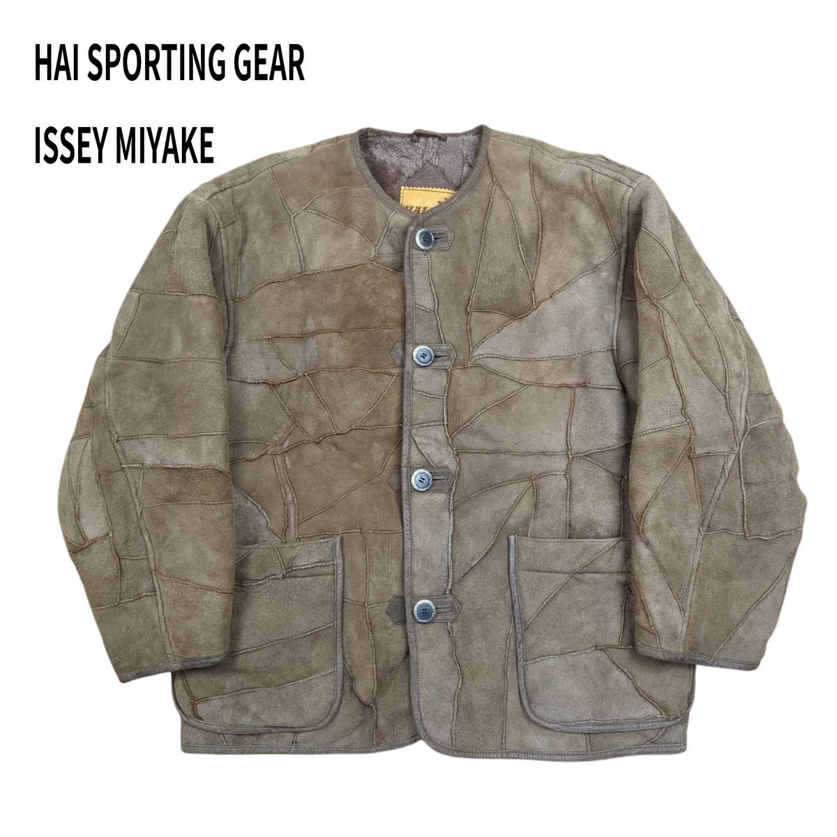 HAI SPORTING GEAR ISSEY MIYAKE イッセイミヤケ ムートン レザー
