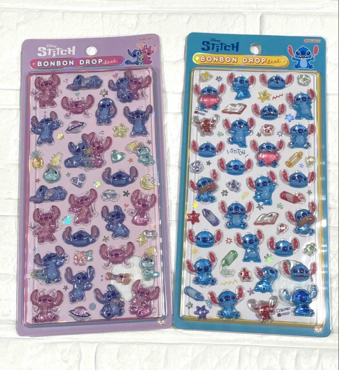 スティッチ ボンボンドロップシール 2枚セット ディズニー｜Yahoo
