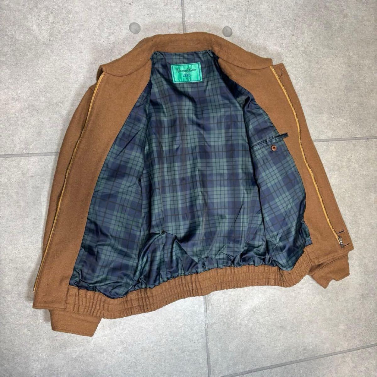 スウィングトップ ボンバージャケット ウール 90s チェック チンスト