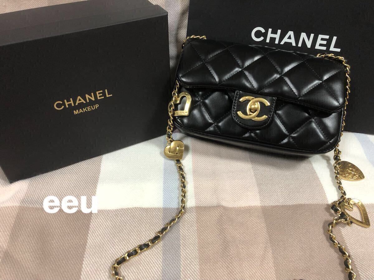 CHANEL シャネル ノベルティ ショルダーバッグ ハートチェーン