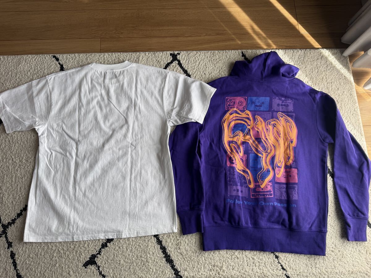 B'z LIVE-GYM 2025 -FYOP- パーカー & Tシャツ白 2点セット サイズL 1