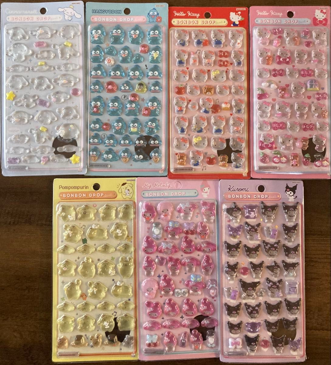 ボンボンドロップシール 7枚セット 訳あり 海外製品 B品 特価 まとめ