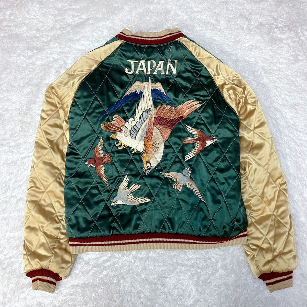 激レア TAILOR TOYO スカジャン リバーシブル 虎×鷹 JAPAN M18426