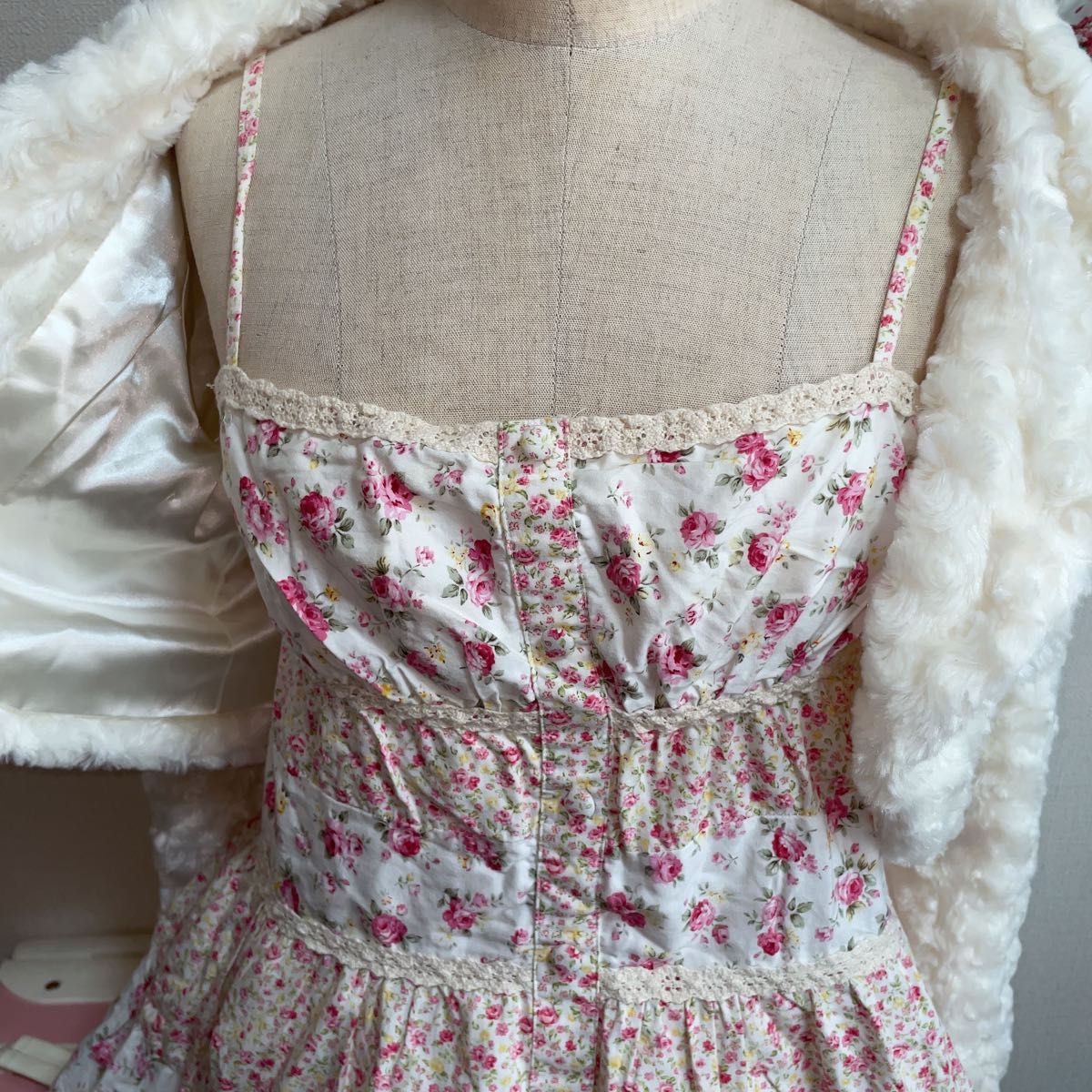 当時物】LIZ LISA リズリサ 00s コットンパッチワーク キャミ