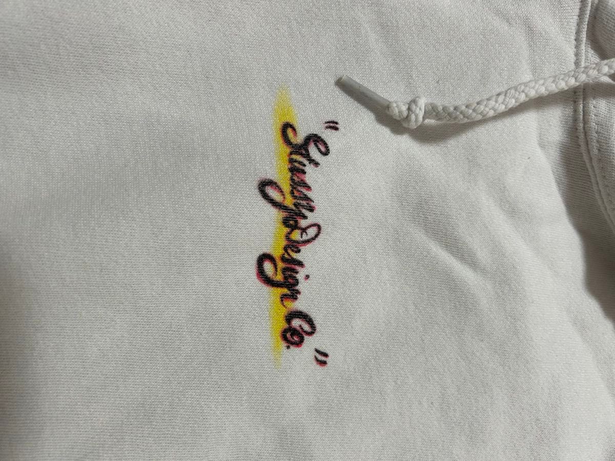 Stussy サンセットグラフィック パーカー M ホワイト｜Yahoo!フリマ