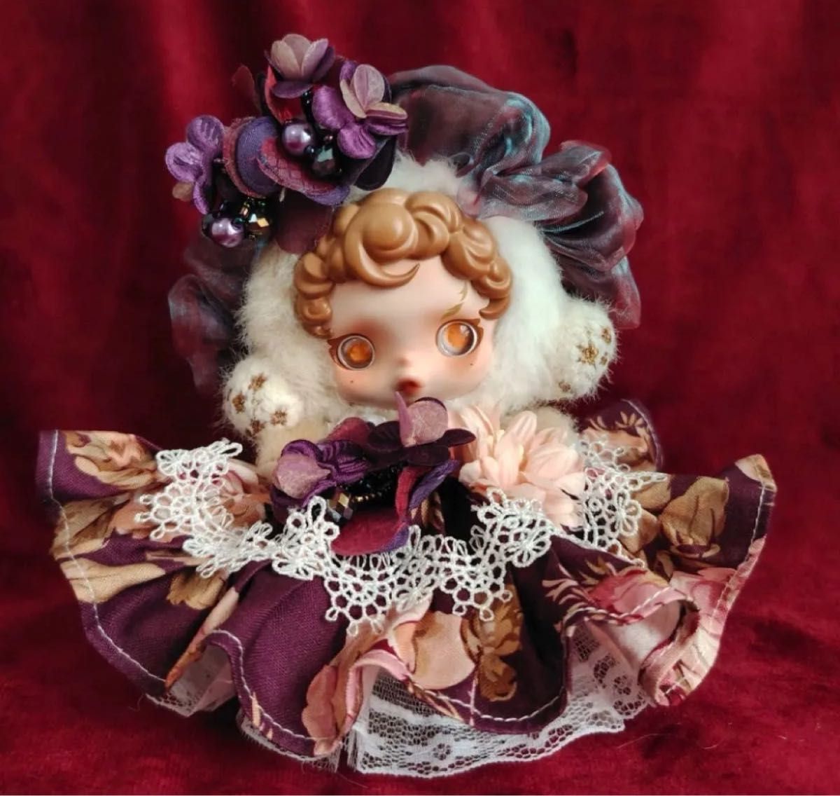 POPMART SKULLPANDAぬいぐる 着せ替え服 髪飾り 本体なし ぬいぐるみ服