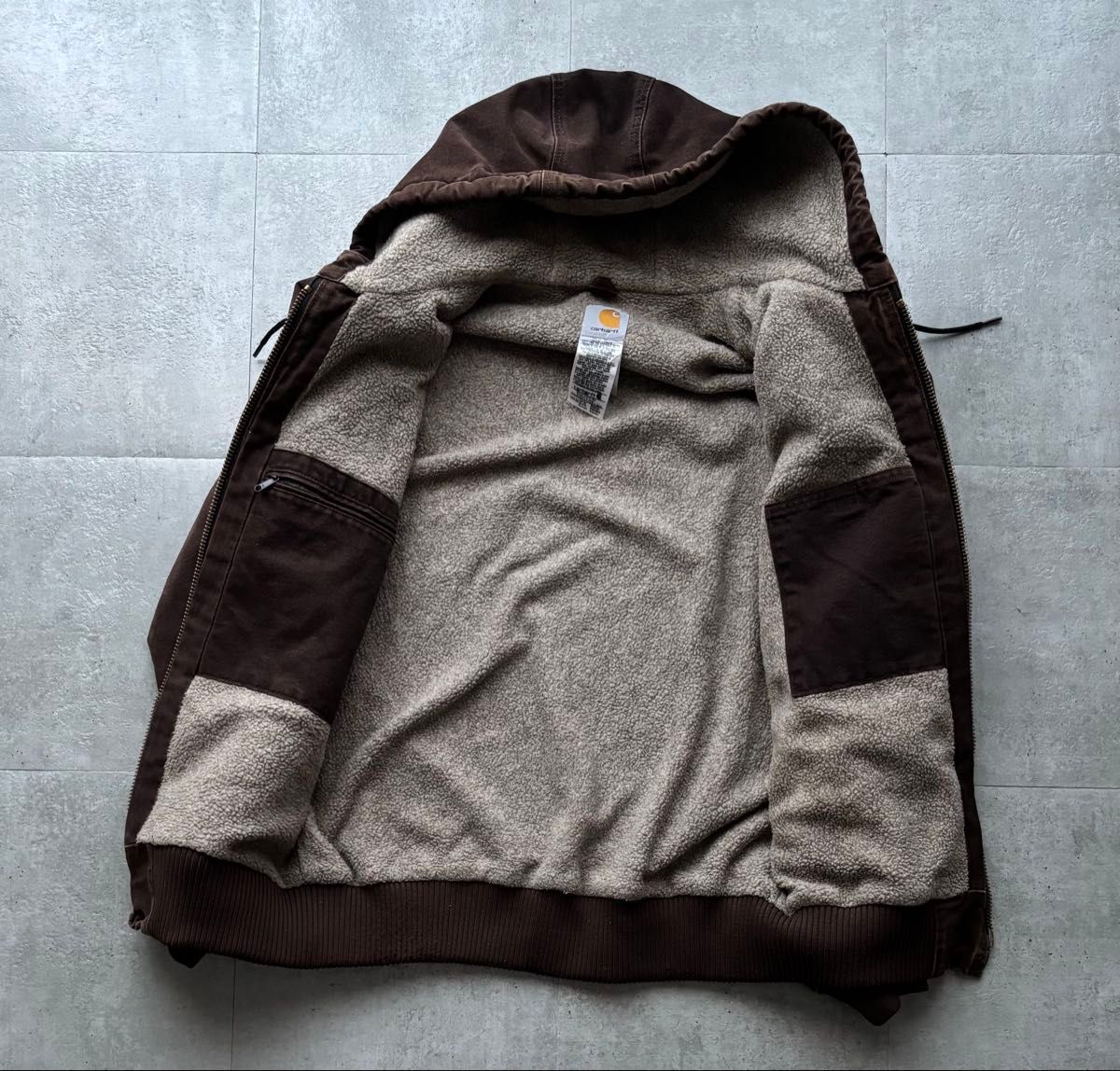 Carhartt カーハート アクティブジャケット ブラウン DKB フェード L