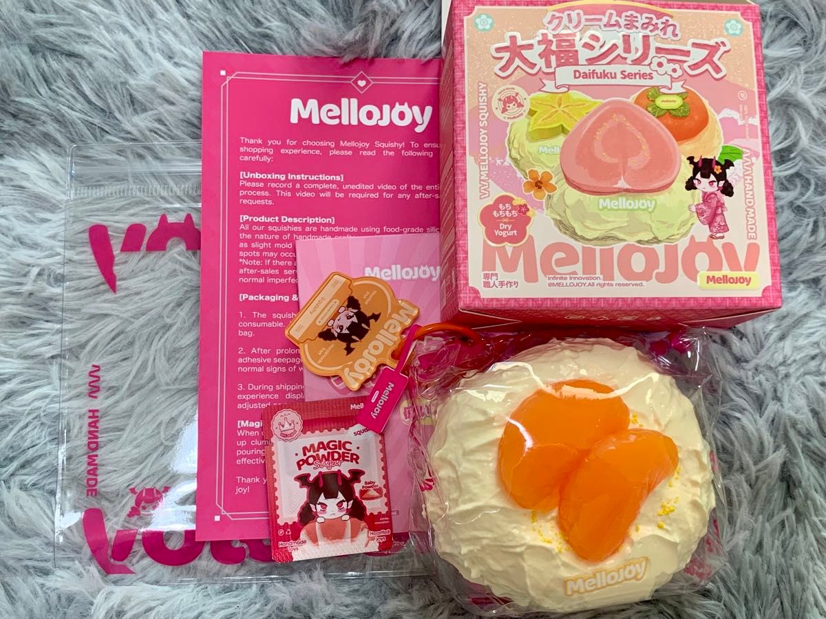 メロジョイ Mellojoy スクイーズ 大福 みかん オレンジ｜Yahoo!フリマ