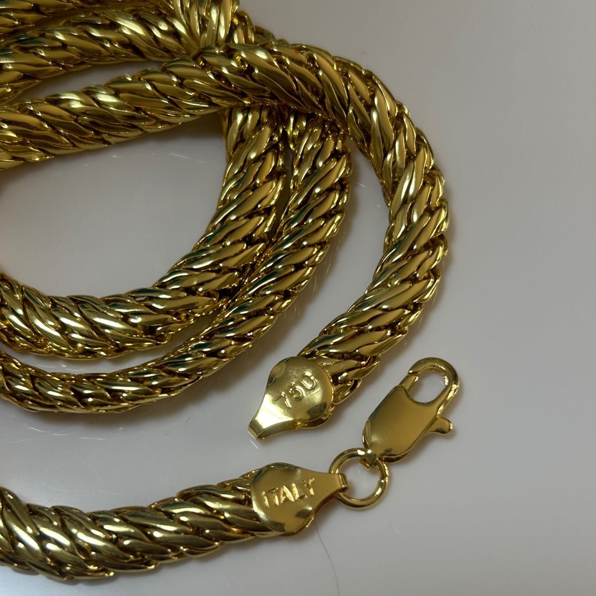 ITALY 750刻印 ゴールド金ネックレス 喜平チェーンネックレス 遺品整理