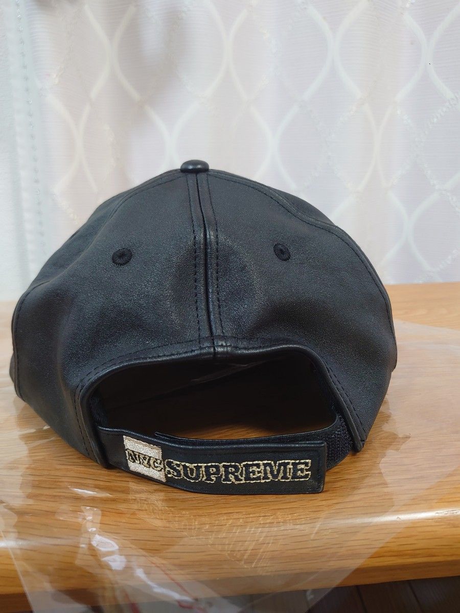 Supreme New York Leather 6-Panel キャップ ブラック NYC｜Yahoo