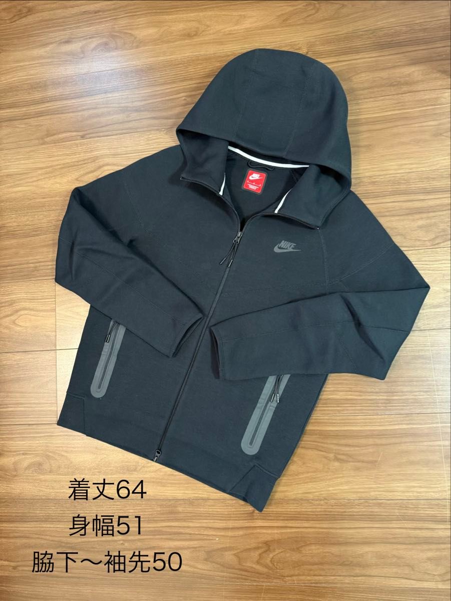 メンズM ブラック テックフリース セットアップ NIKE 廃盤 赤タグ 黒