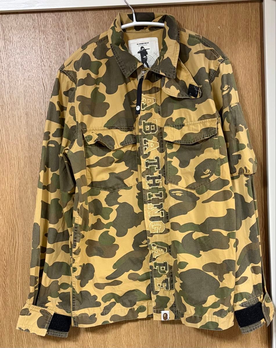 A BATHING APE アベイシングエイプ 迷彩柄 カモフラージュ シャツ
