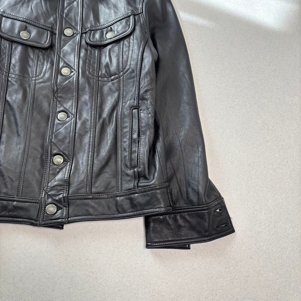 jack rose leather tracker jacket black M ジャックローズ 本革