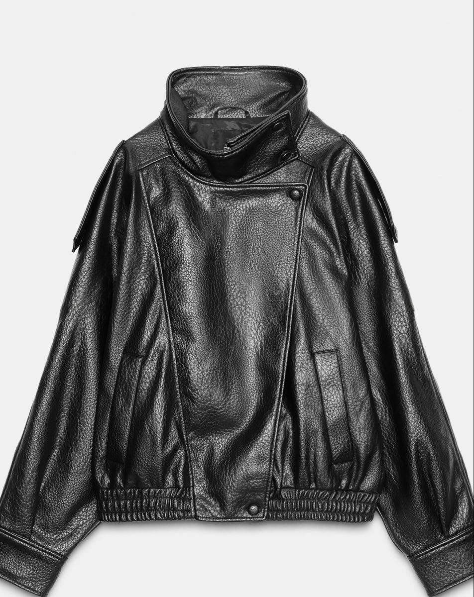 ZARA フェイクレザージャケット サイズXL｜Yahoo!フリマ（旧PayPayフリマ）