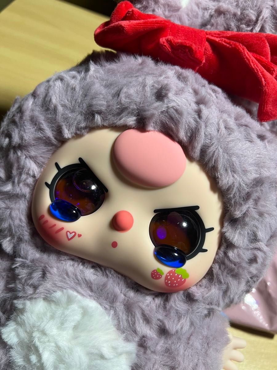 公式 Baby Three 初代400% シークレットレア 立ち耳うさぎ 紫 オイル目