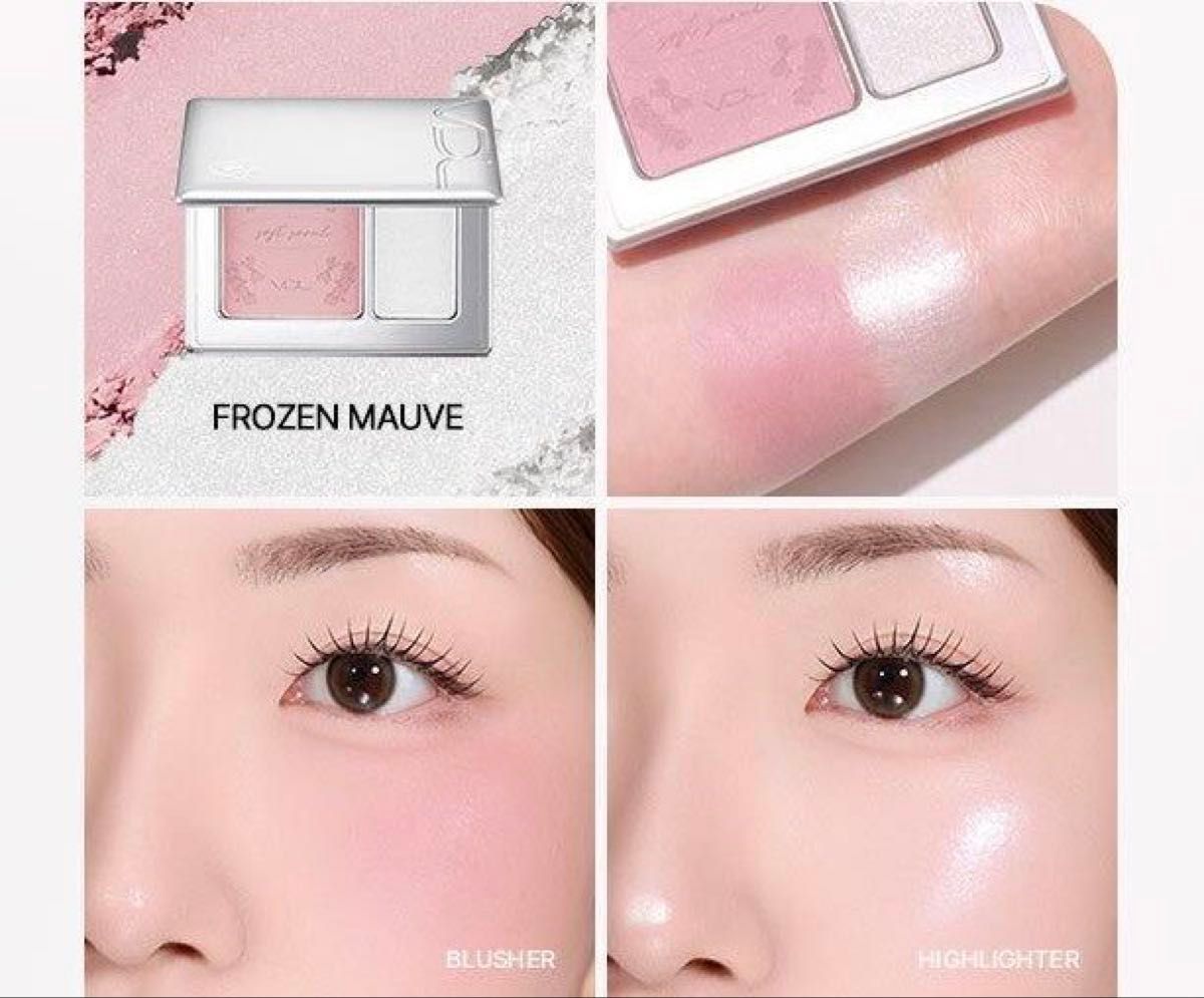 新品 VDL 16 フローズンモーブ チークステインブラッシャー&ハイ