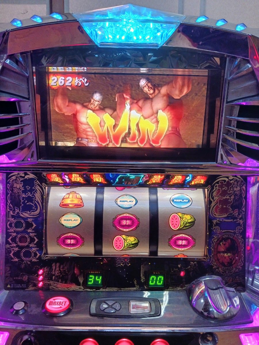 Sammy パチスロ 北斗の拳 拳王 スロット 実機 家庭用電源対応｜Yahoo