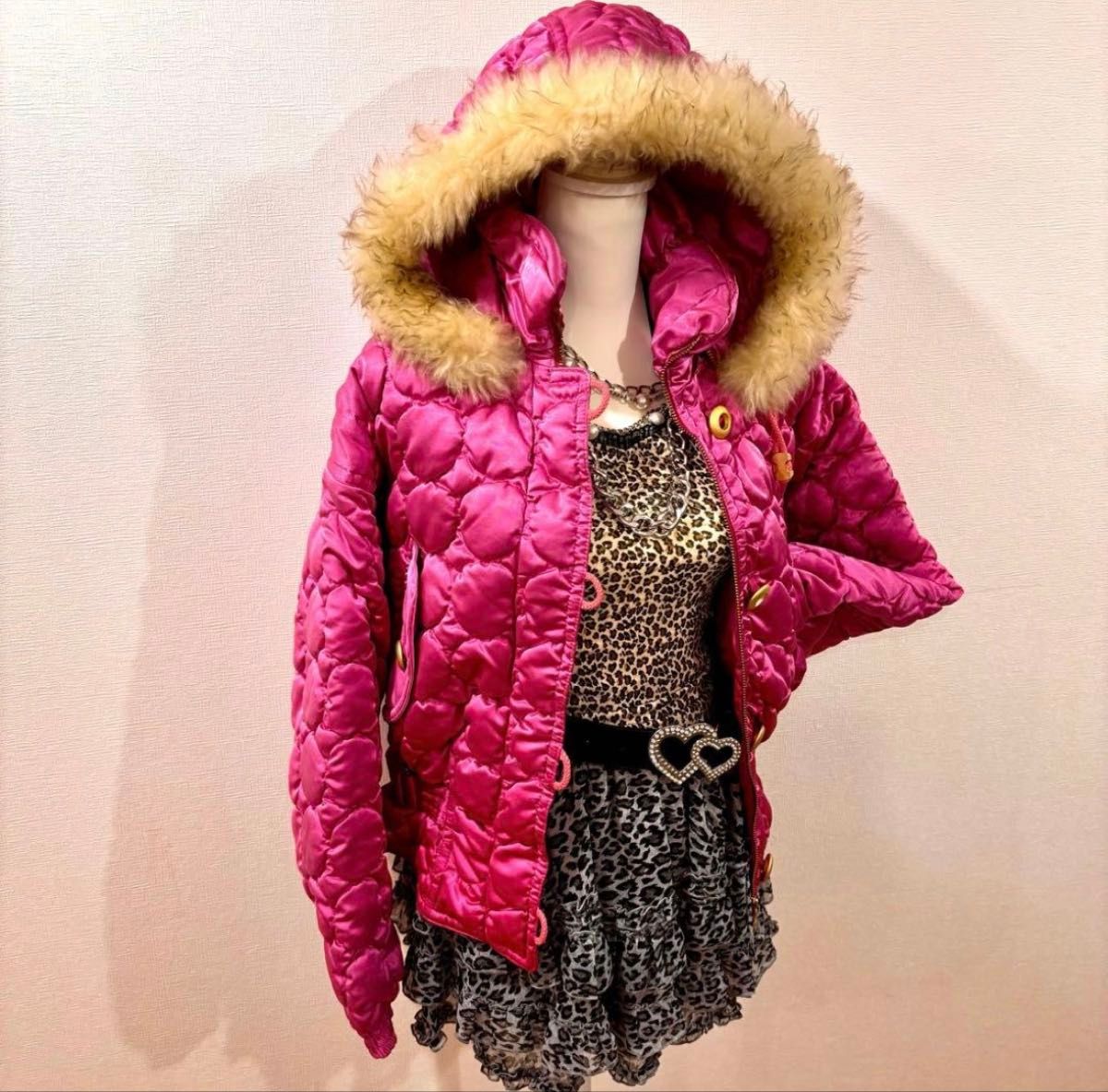 日本製 CRESSON ファーダウン ジャケット y2k グランジ 平成女児