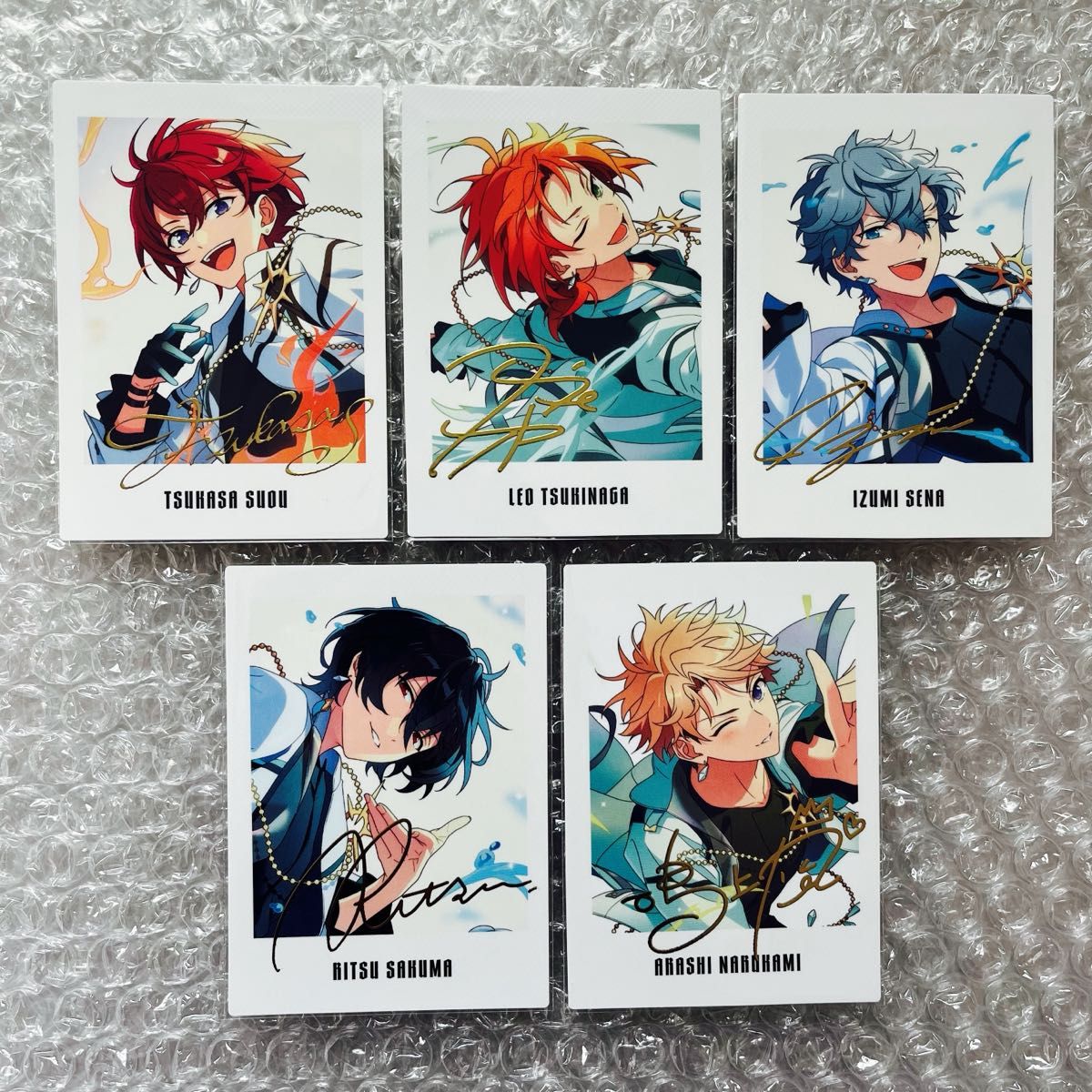 あんスタ Knights 9周年ぱしゃっつ 5枚セット 朱桜司 月永レオ 瀬名泉