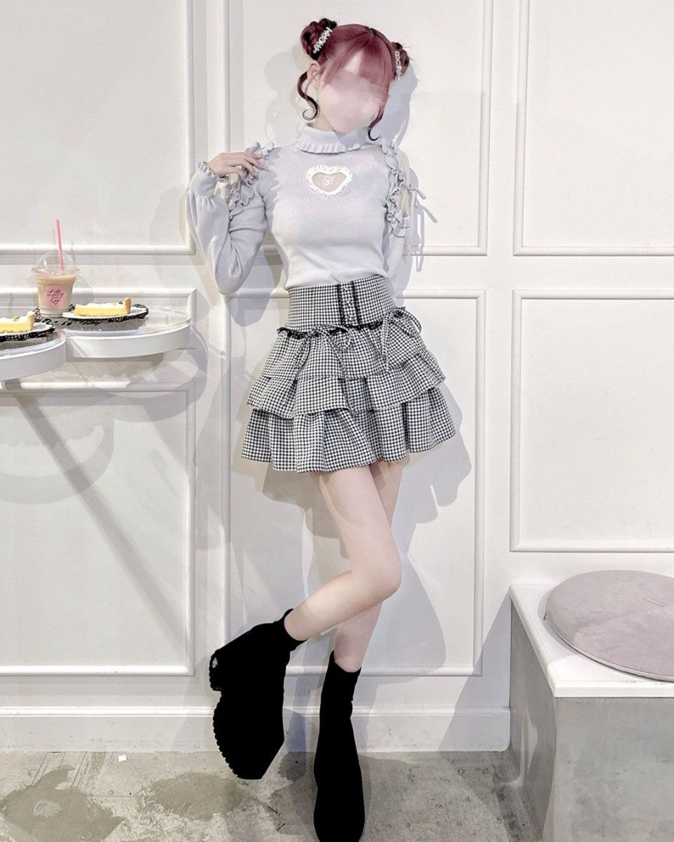 ミシェルマカロン イモ ハートカットタートルニット ハニーミュウ