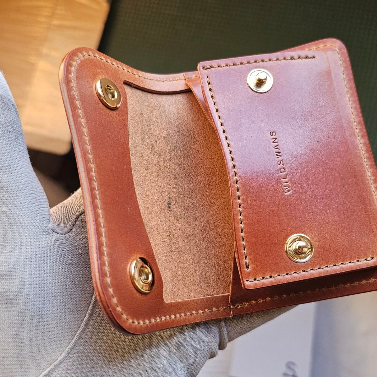 新品 シェルコードバン tongue タング アマレット CORDOVAN WILDSWANS