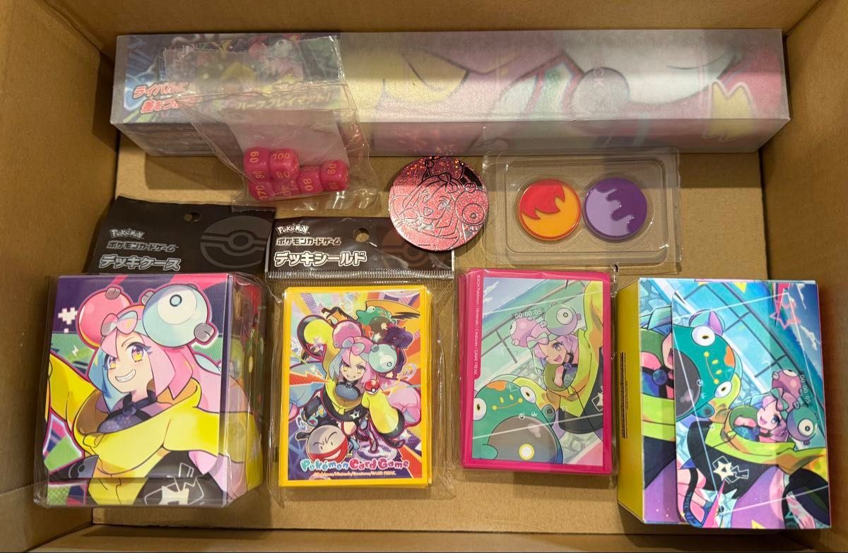 ポケモン プレイマット デッキケース デッキシールド neon color