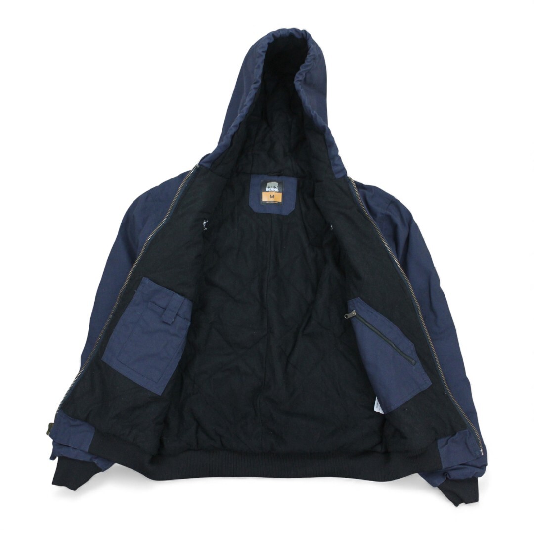 古着 BERNE Duck Active Jacket Navy ダックアクティブジャケット 裏地