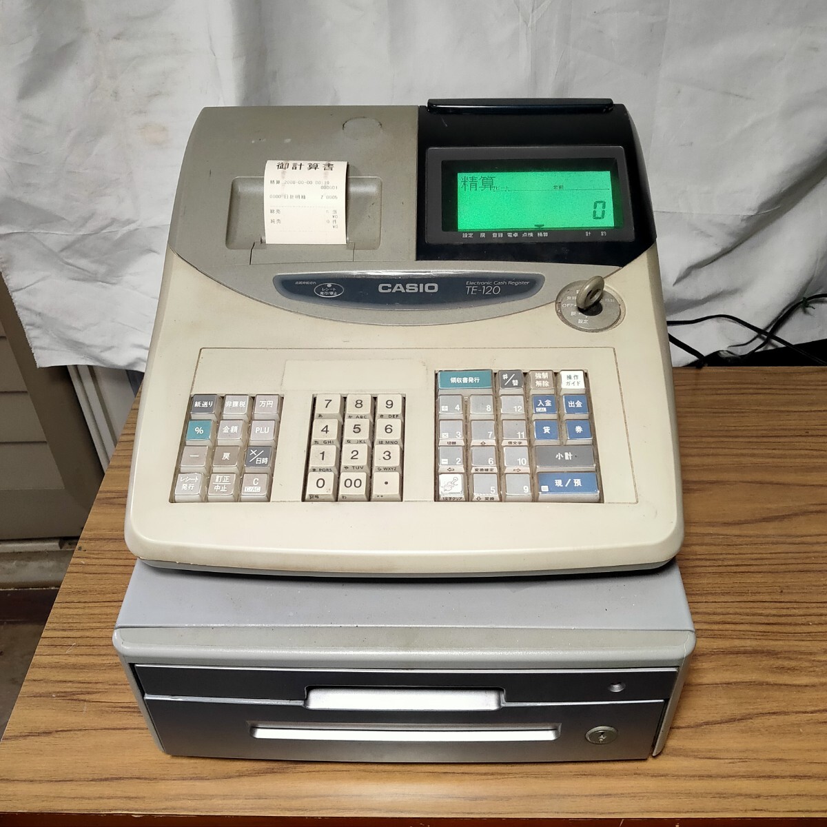 送料無料(2643)CASIO カシオ TE-120 電子レジスター レジスター｜Yahoo