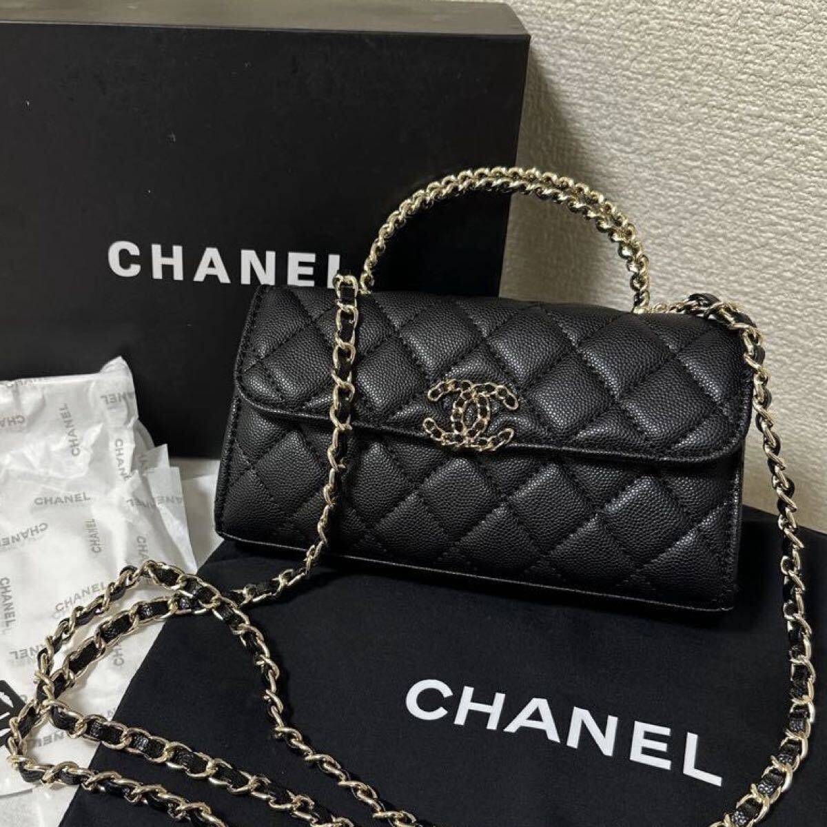 未使用 CHANEL VIPノベルティ ショルダーバッグ ミニフラップバッグ