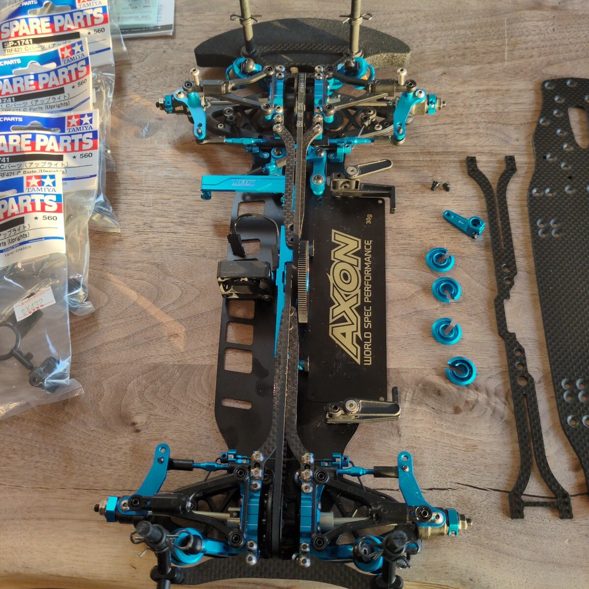 タミヤ オンライン TRF421 アルミロアデッキ他、付属品多数 美品 TRF