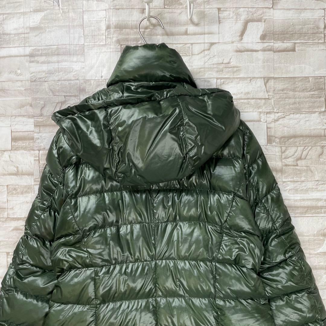 良品】ヘルノ HERNO ダウンコート Bolla フード グリーン ロング