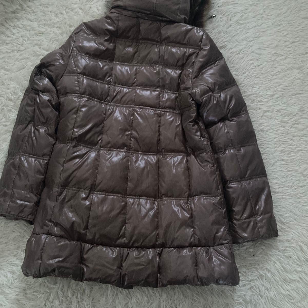 BALMAIN バルマン ダウン95% ダウンロングコート M ラクーンファー