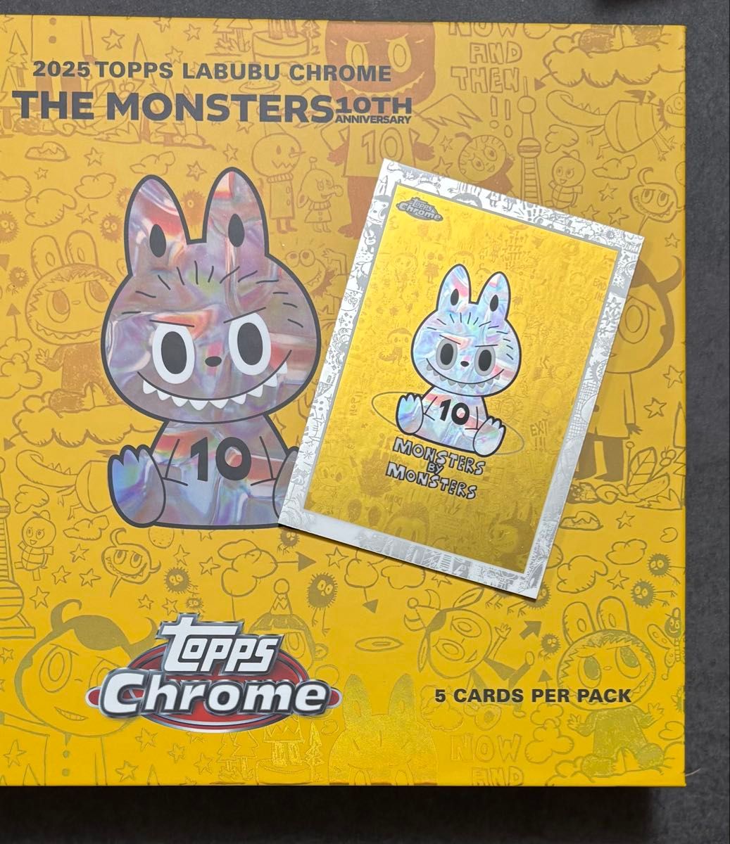 1】Topps Chrome Labubu クローム ラブブ カード トレカ 10TH MONSTERS