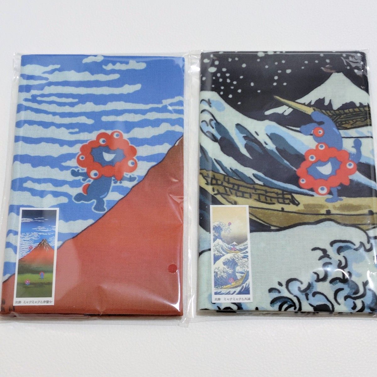 関西万博 ミャクミャク 北斎 手ぬぐい 大波 赤富士 2種セット｜Yahoo