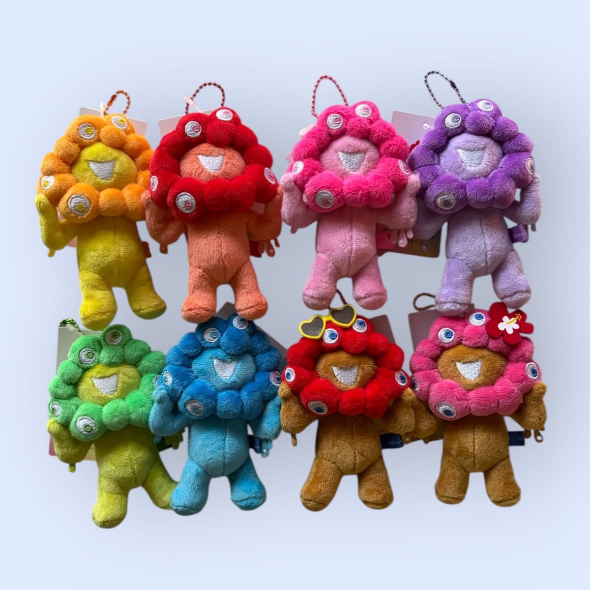 8個フルセット】ミャクミャク 推しカラー/日焼け ボールチェーン