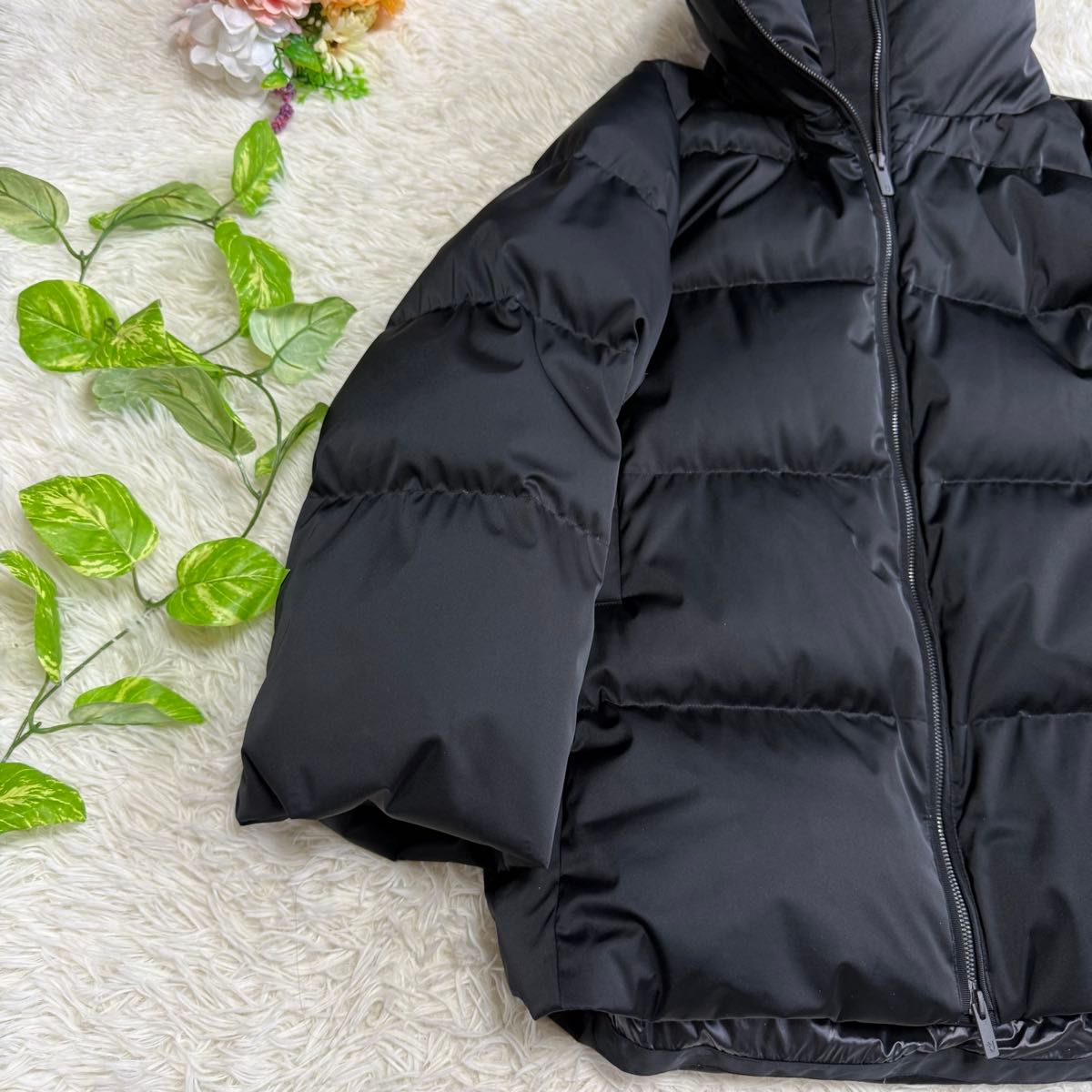 J】ユニクロ ジルサンダー ハイブリッドダウンジャケット ブラック M